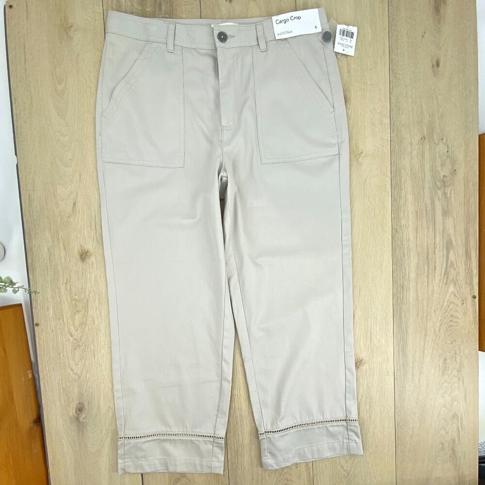 Northern Reflections Cropped Cargo Pants Sz 6 NWT